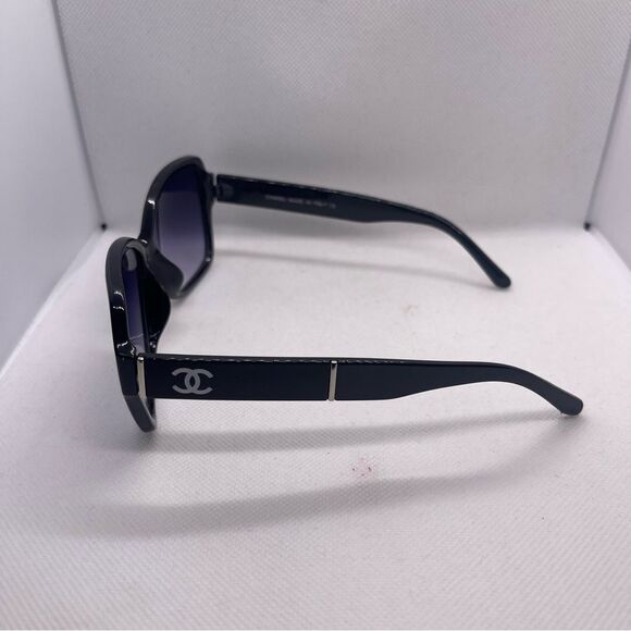 Chanel Women’s Oversized Polarized Square CC Monogram Sunglasses - Picture 8 of 13